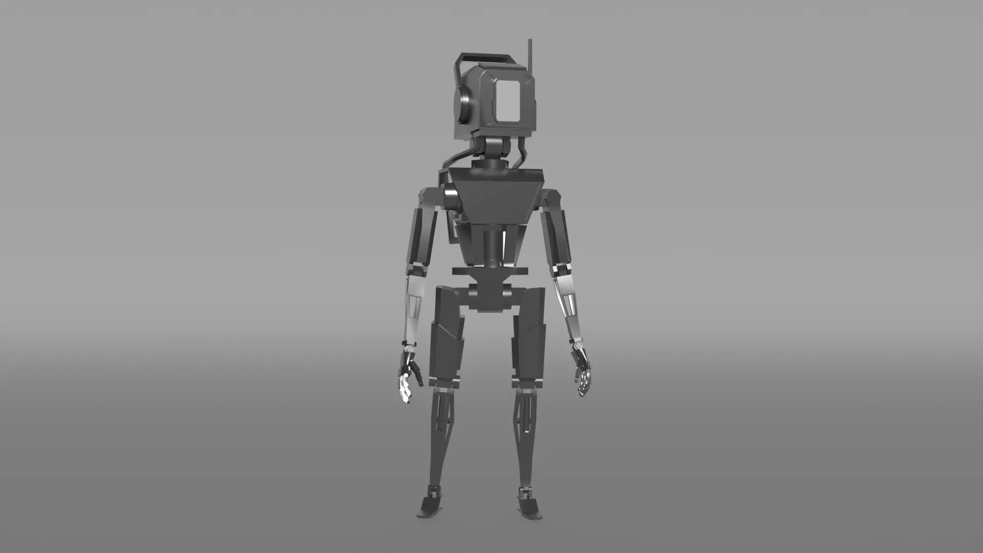 Robot Chester Free low-poly 3D model