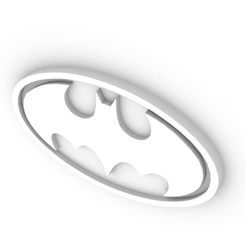 Batman logo 3D 3D model_13