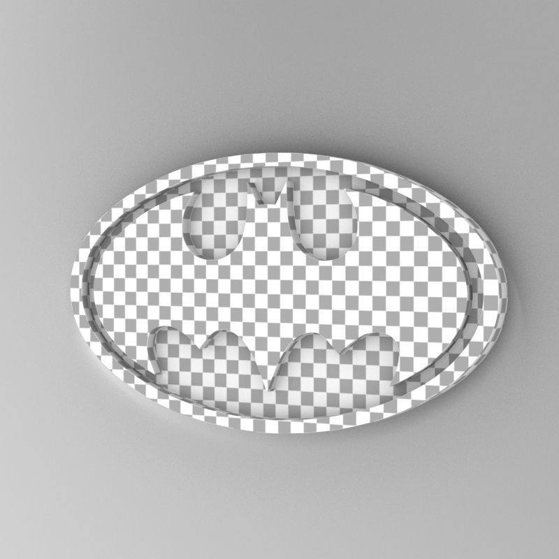 Batman logo 3D 3D model_8