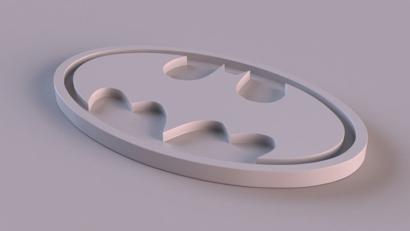 Batman logo 3D 3D model_3