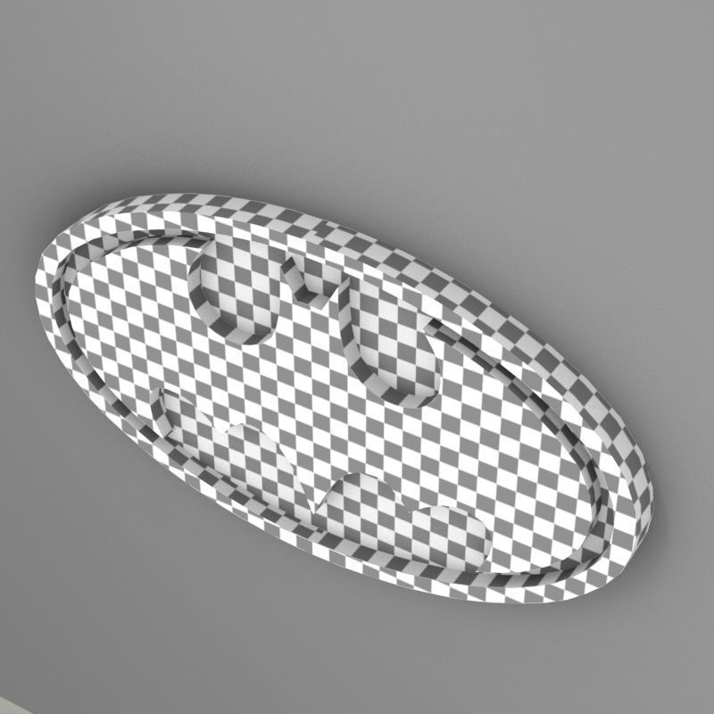 Batman logo 3D 3D model_10