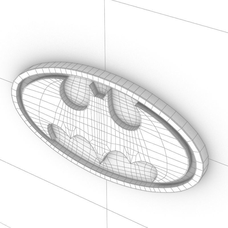 Batman logo 3D 3D model_5
