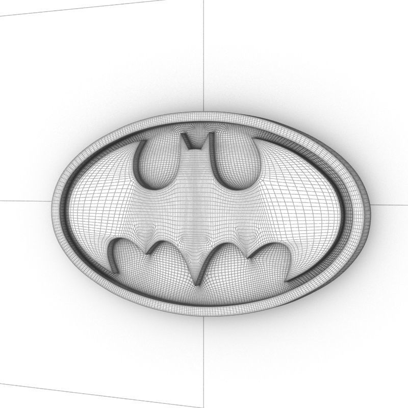 Batman logo 3D 3D model_6