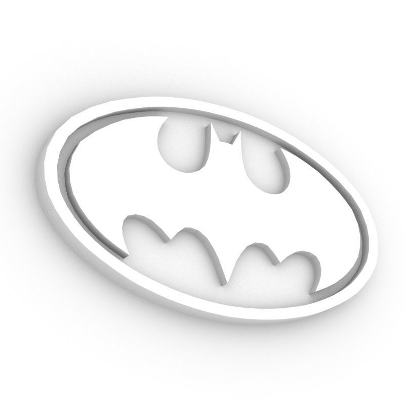 Batman logo 3D 3D model_12