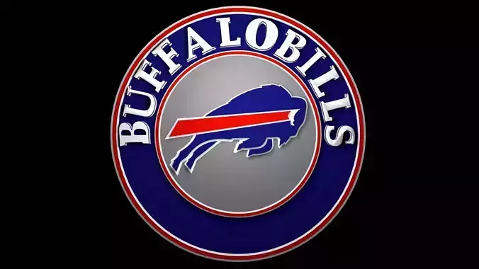 Buffalo Bills NFL logo 3D model