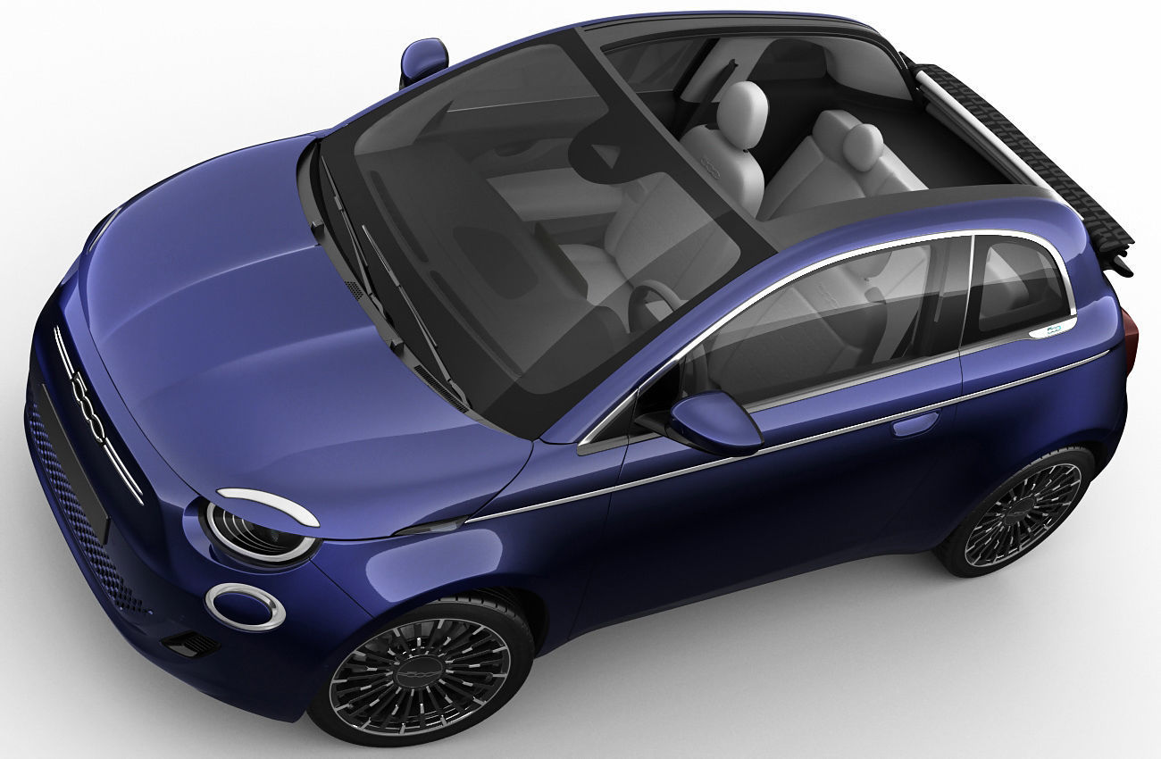 Fiat 500 cabrio 2021 La Prima 3D model_11