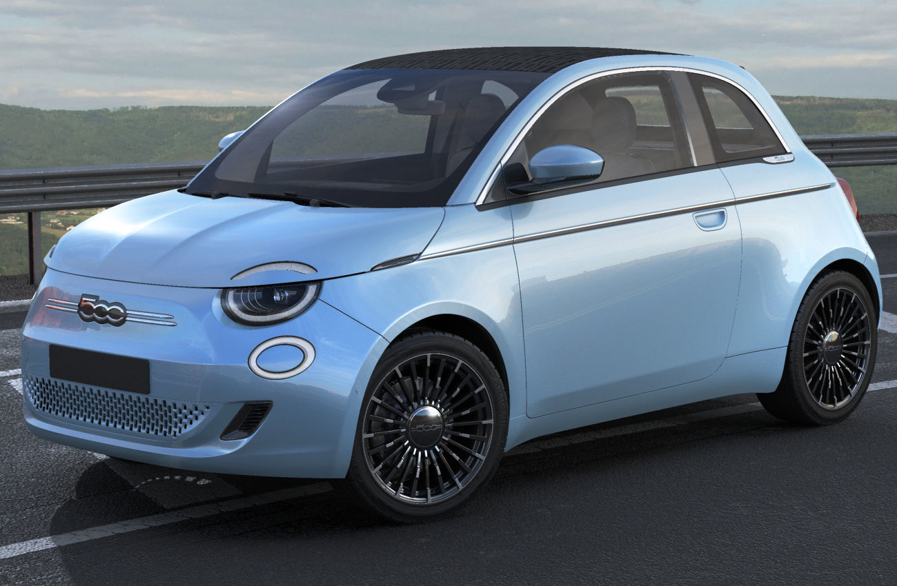 Fiat 500 cabrio 2021 La Prima 3D model_25