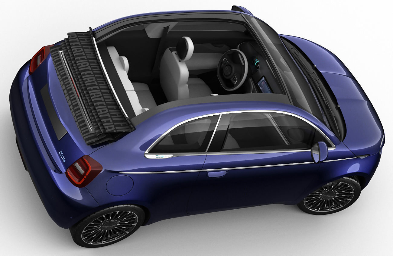 Fiat 500 cabrio 2021 La Prima 3D model_13