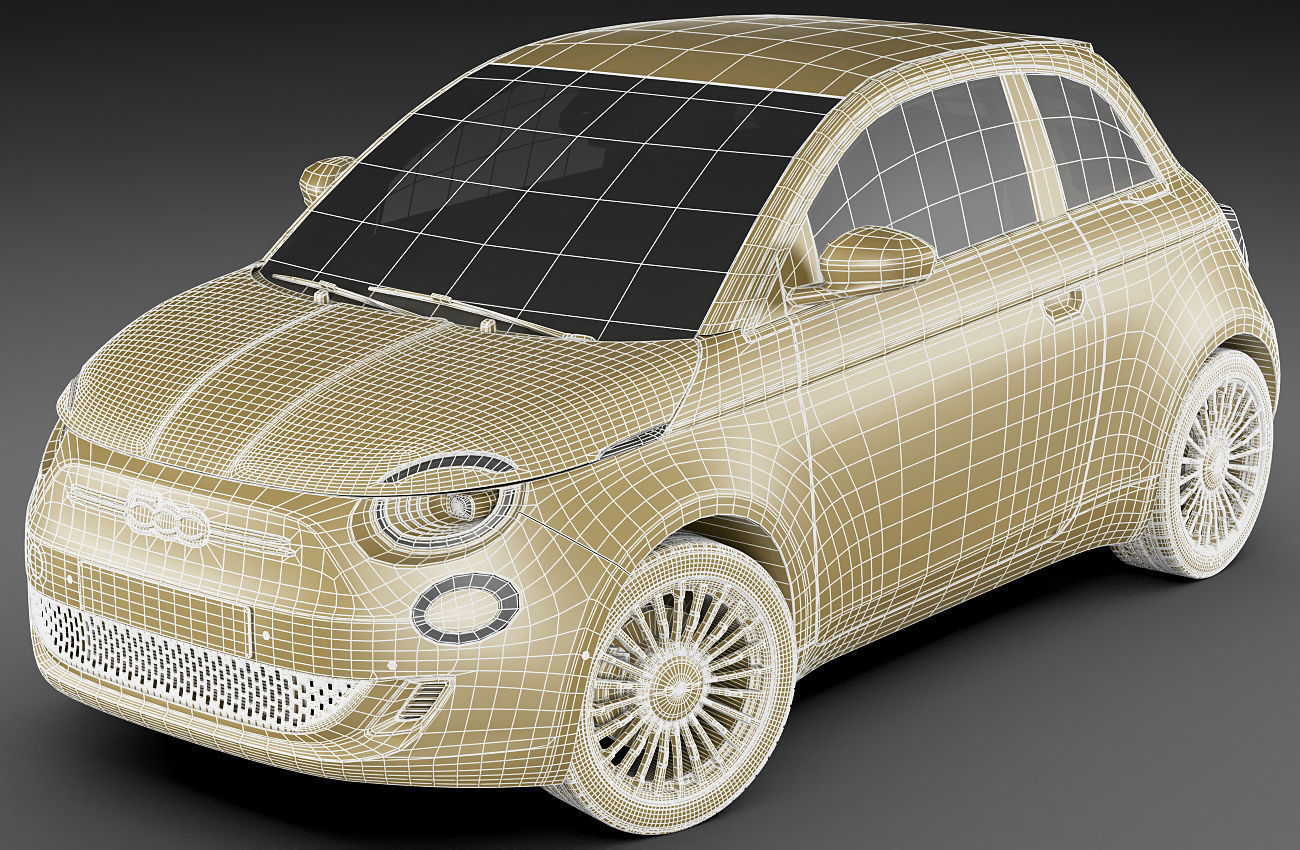Fiat 500 cabrio 2021 La Prima 3D model_34