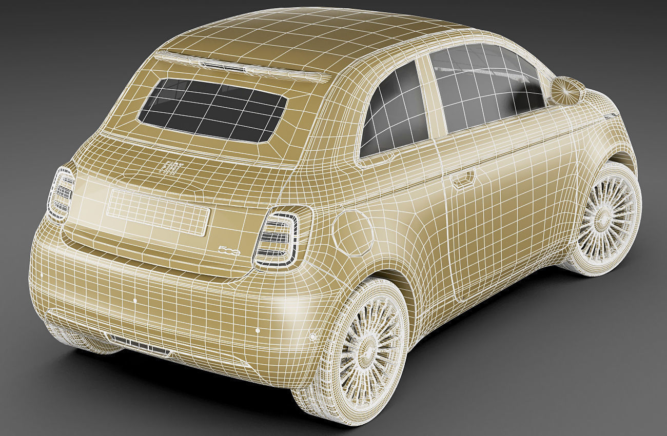 Fiat 500 cabrio 2021 La Prima 3D model_35