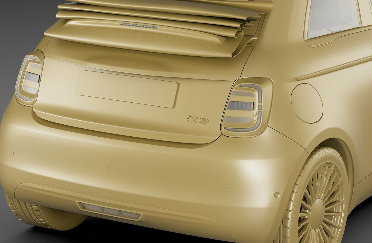 Fiat 500 cabrio 2021 La Prima 3D model_32