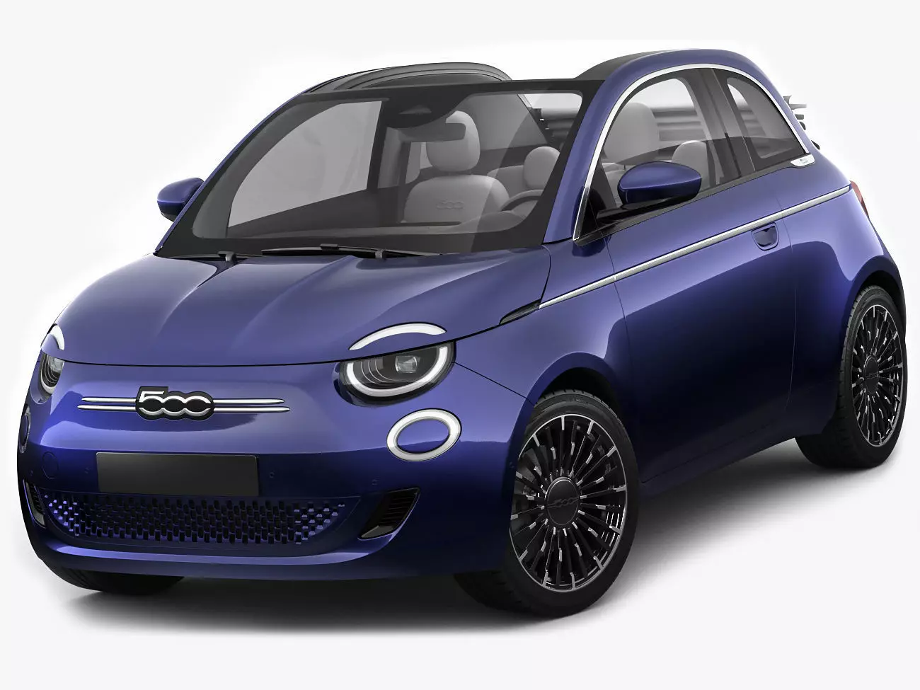 Fiat 500 cabrio 2021 La Prima 3D model_0