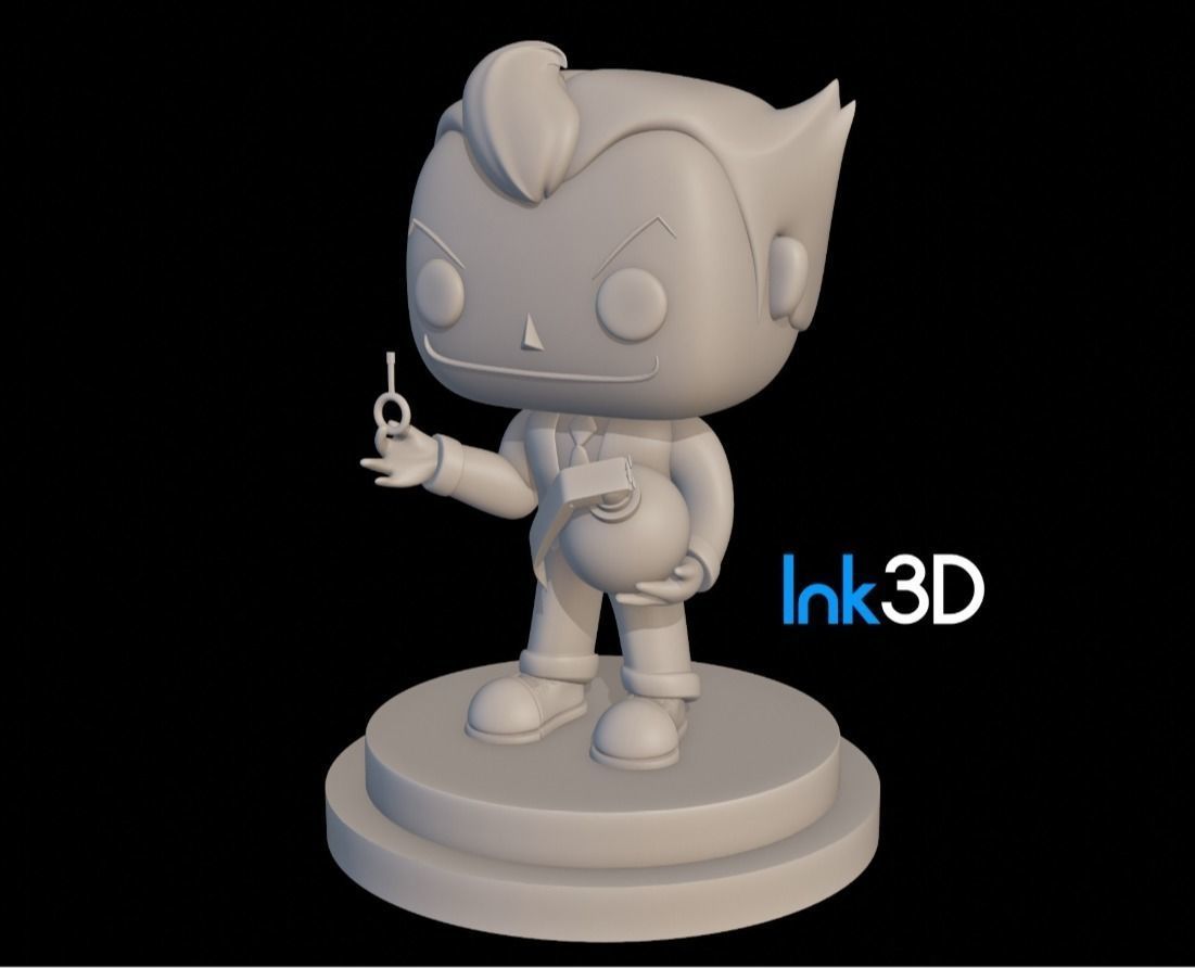 Big Head Joker Free 3D model_1