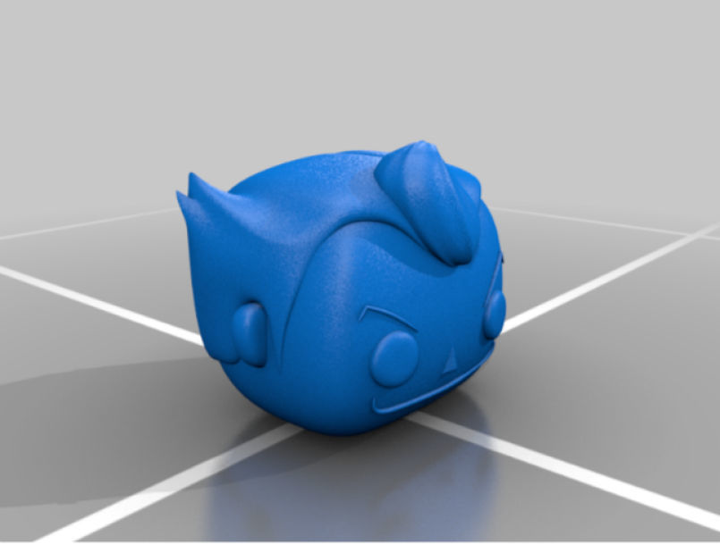 Big Head Joker Free 3D model_3