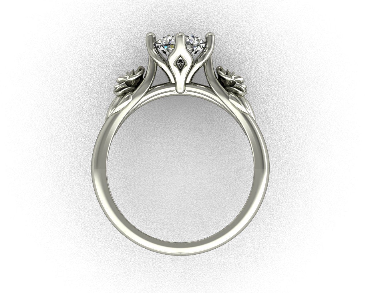  Engagement Ring 3D print model 3D print model_3