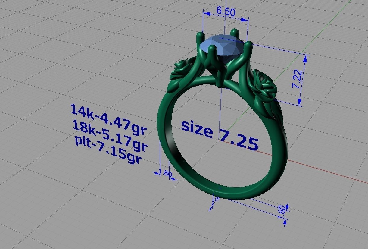  Engagement Ring 3D print model 3D print model_8