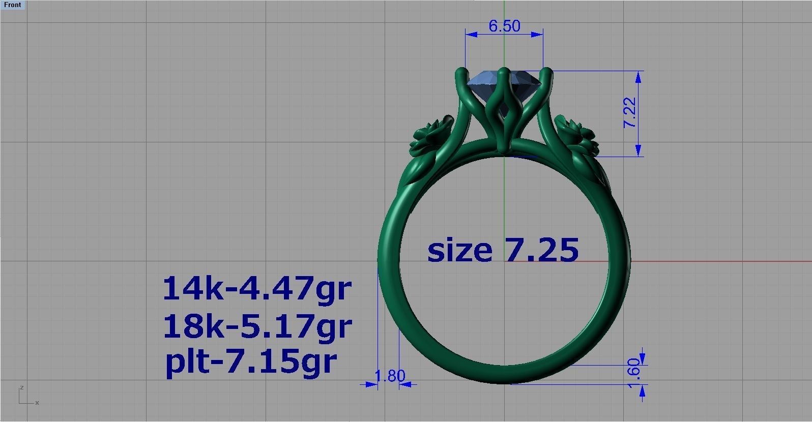  Engagement Ring 3D print model 3D print model_7
