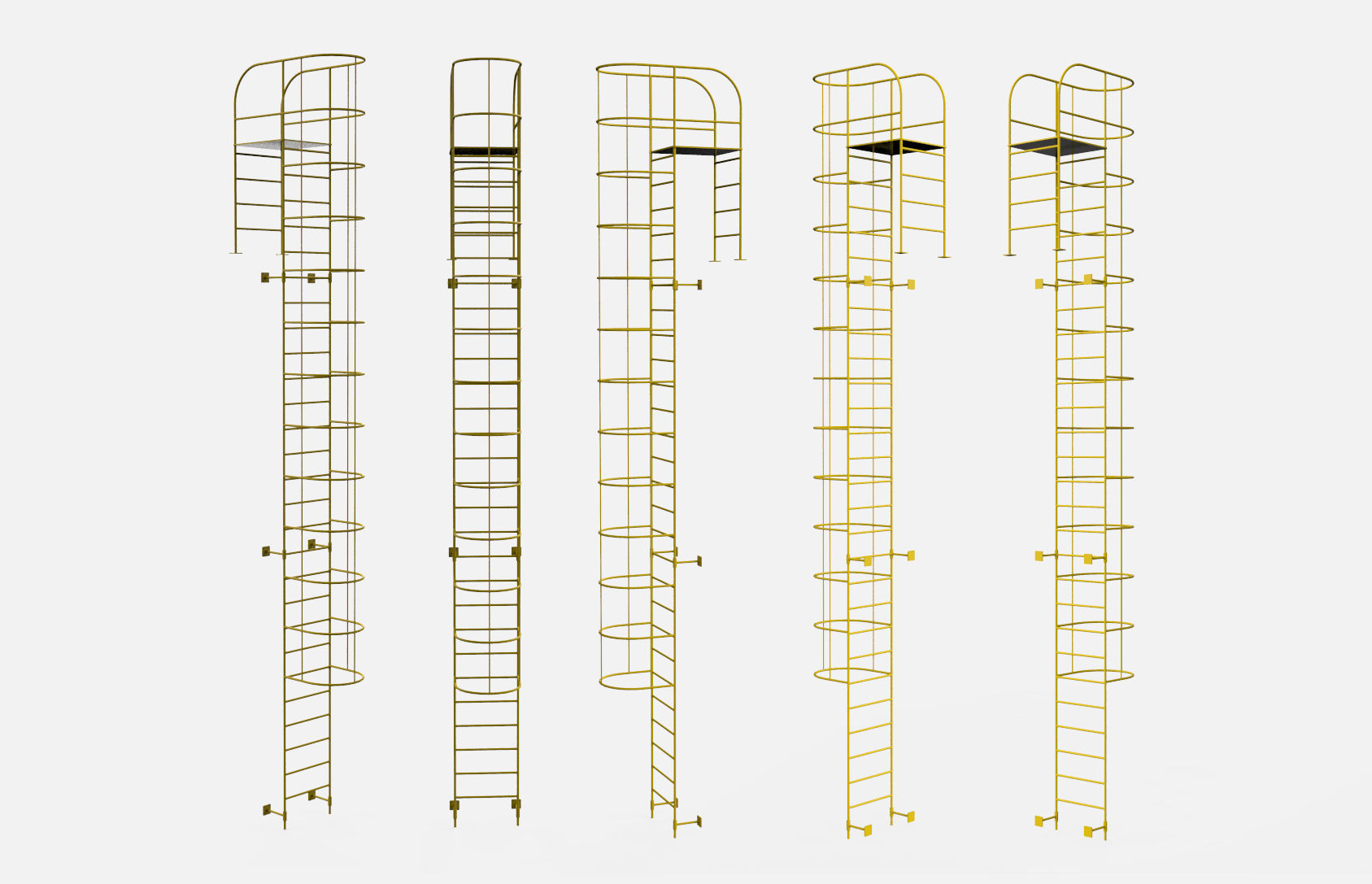 sci-fi stairs 4 3D model_34