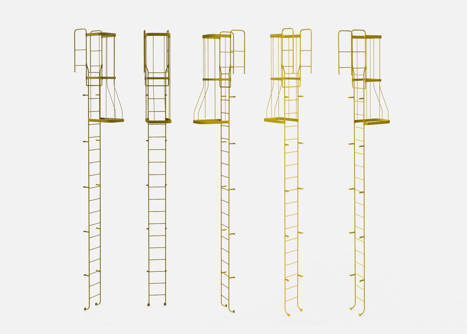 sci-fi stairs 4 3D model_36