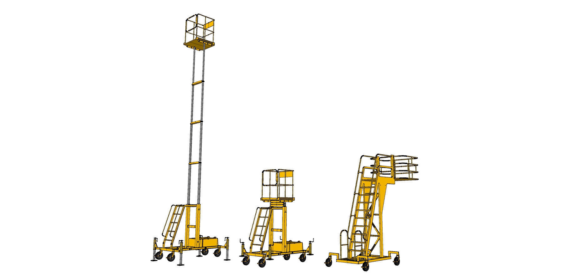 sci-fi stairs 4 3D model_40