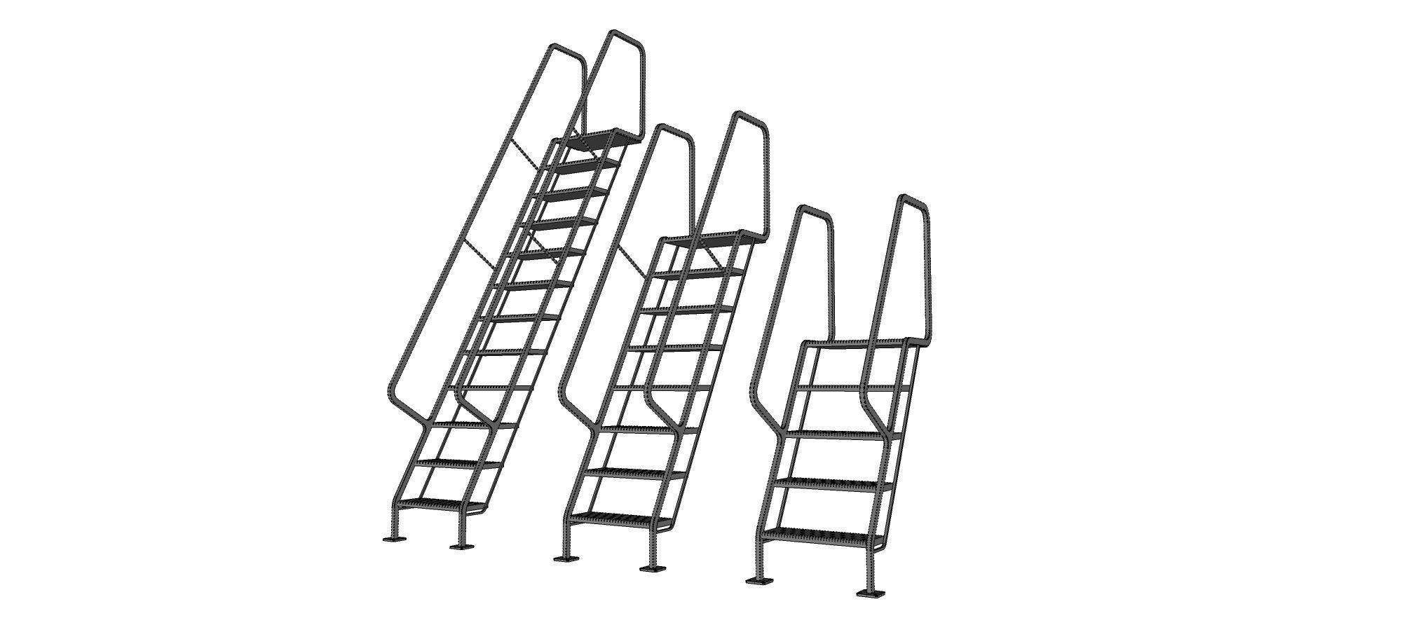 sci-fi stairs 4 3D model_43