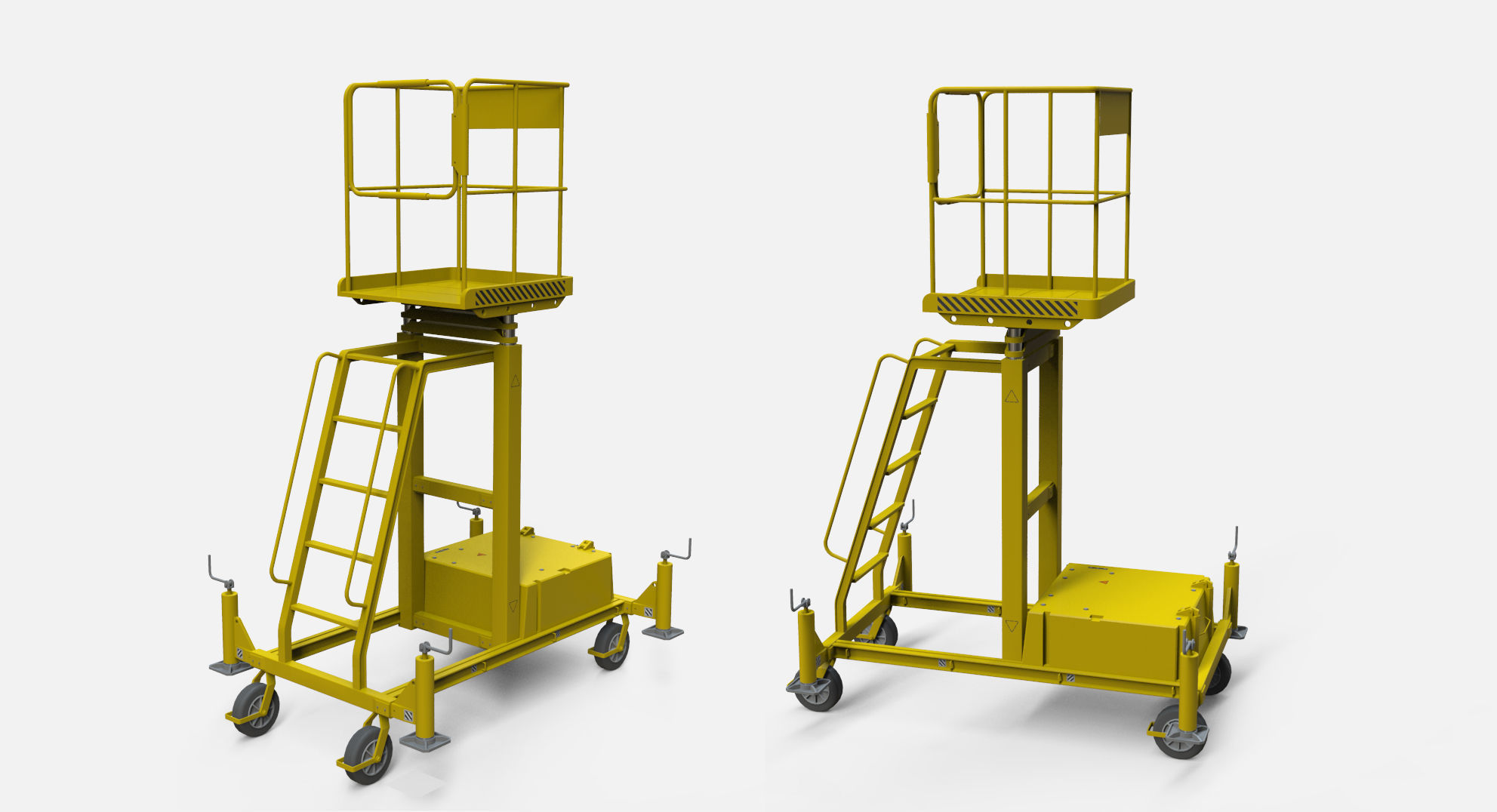 sci-fi stairs 4 3D model_4