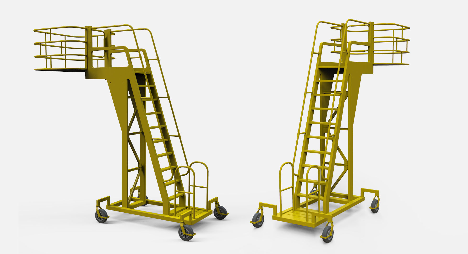 sci-fi stairs 4 3D model_15