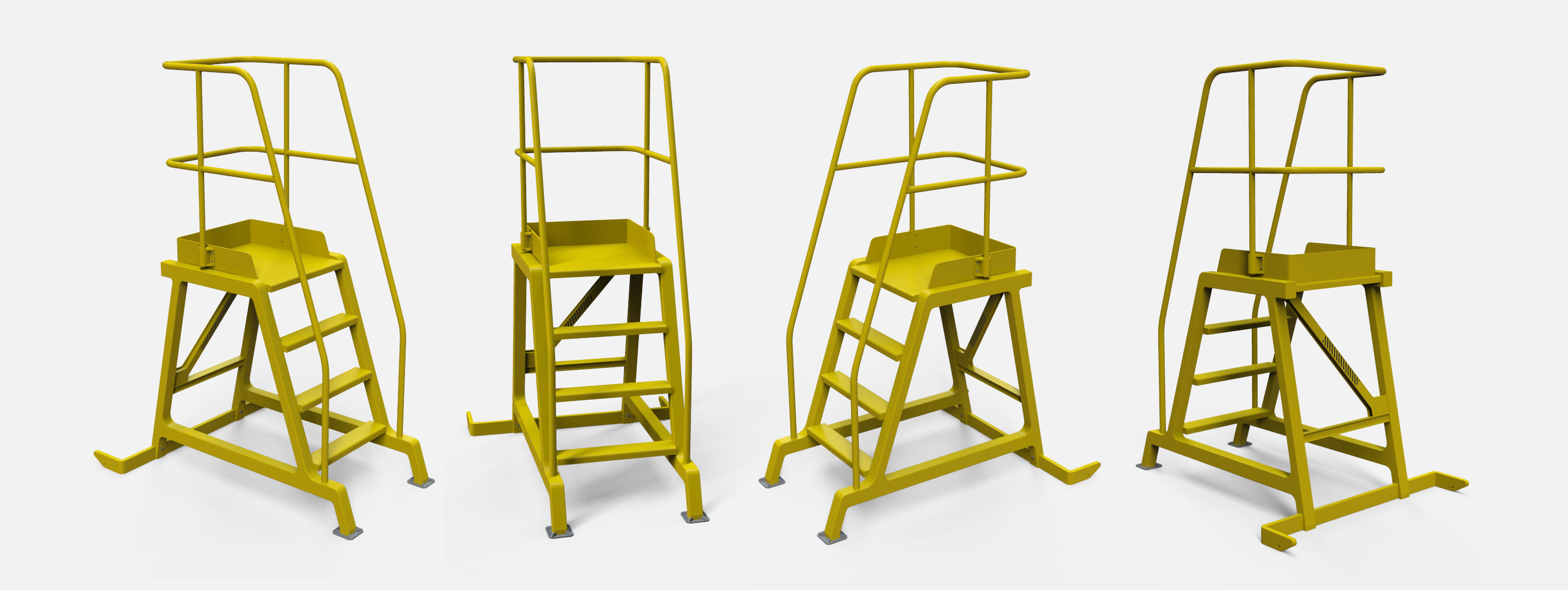 sci-fi stairs 4 3D model_29