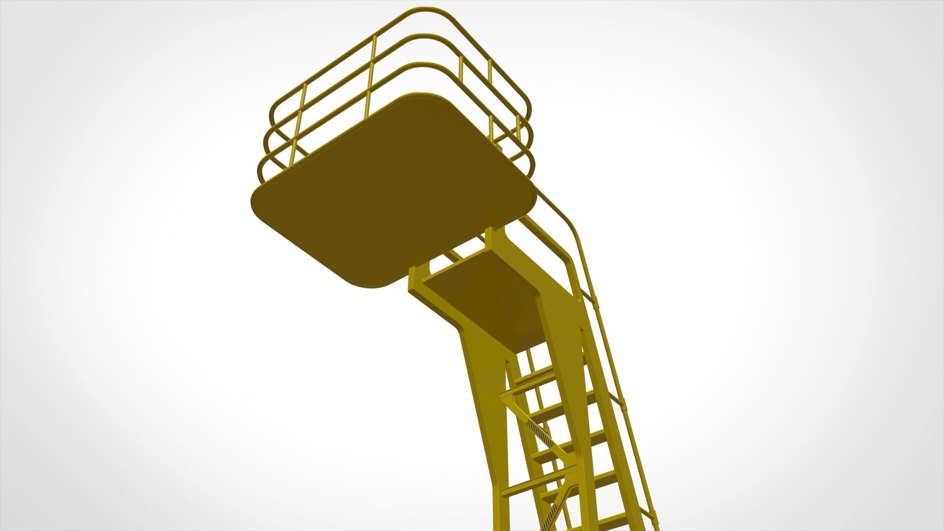 sci-fi stairs 4 3D model_20