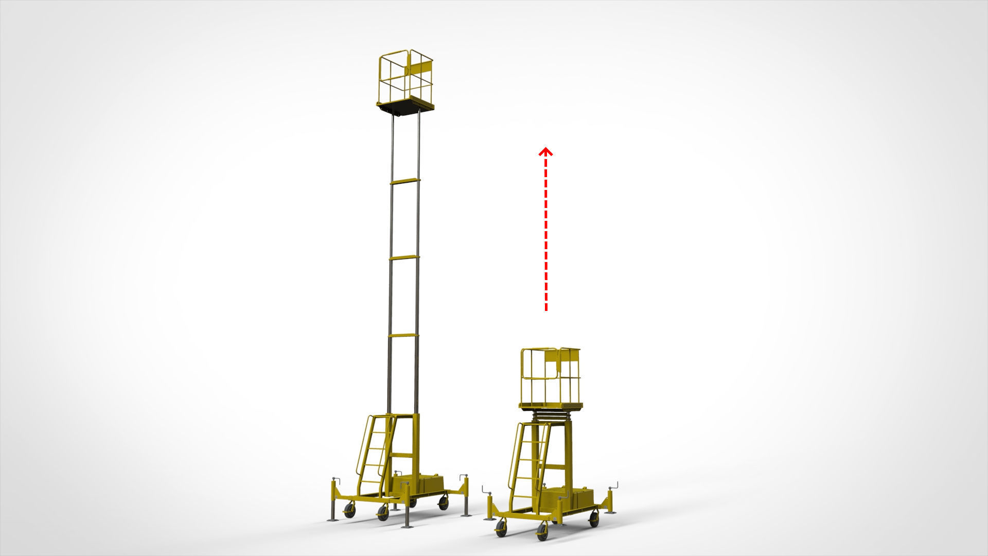 sci-fi stairs 4 3D model_3