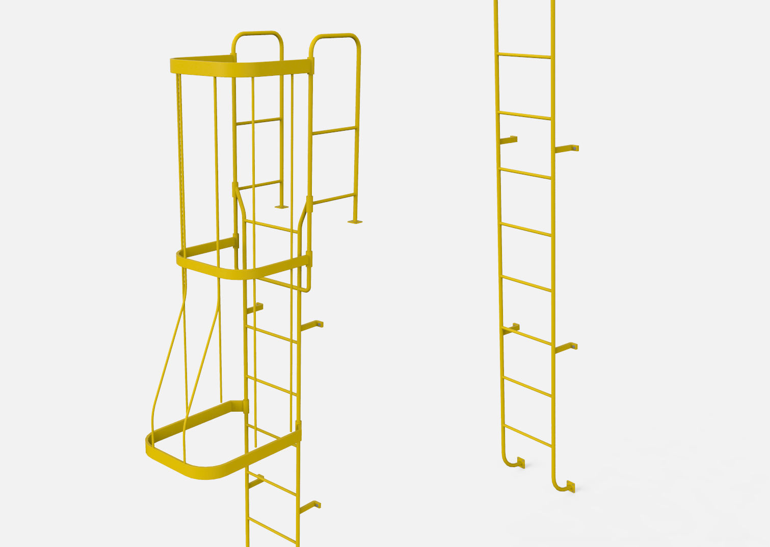 sci-fi stairs 4 3D model_37