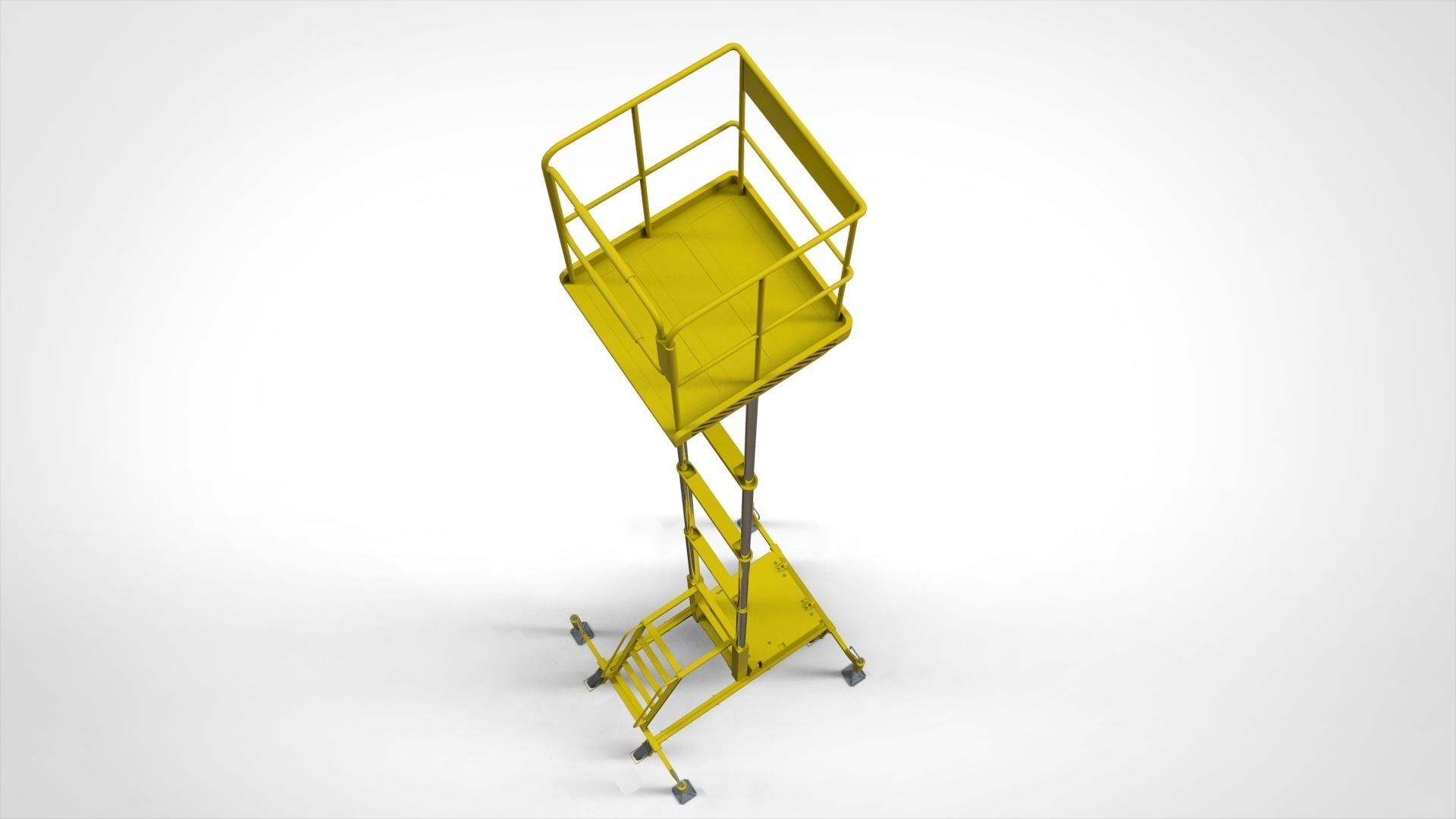 sci-fi stairs 4 3D model_13