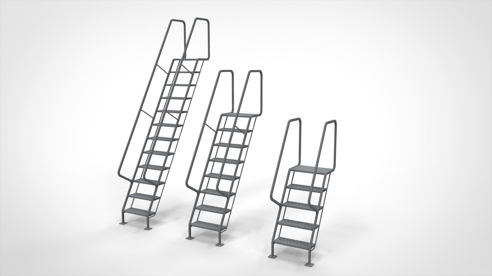 sci-fi stairs 4 3D model_33