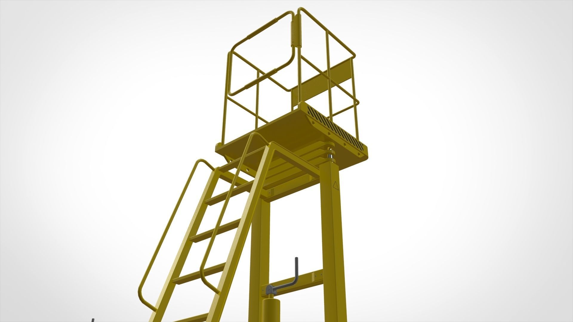 sci-fi stairs 4 3D model_8