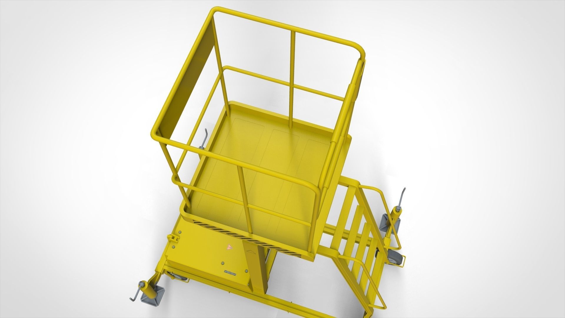 sci-fi stairs 4 3D model_7