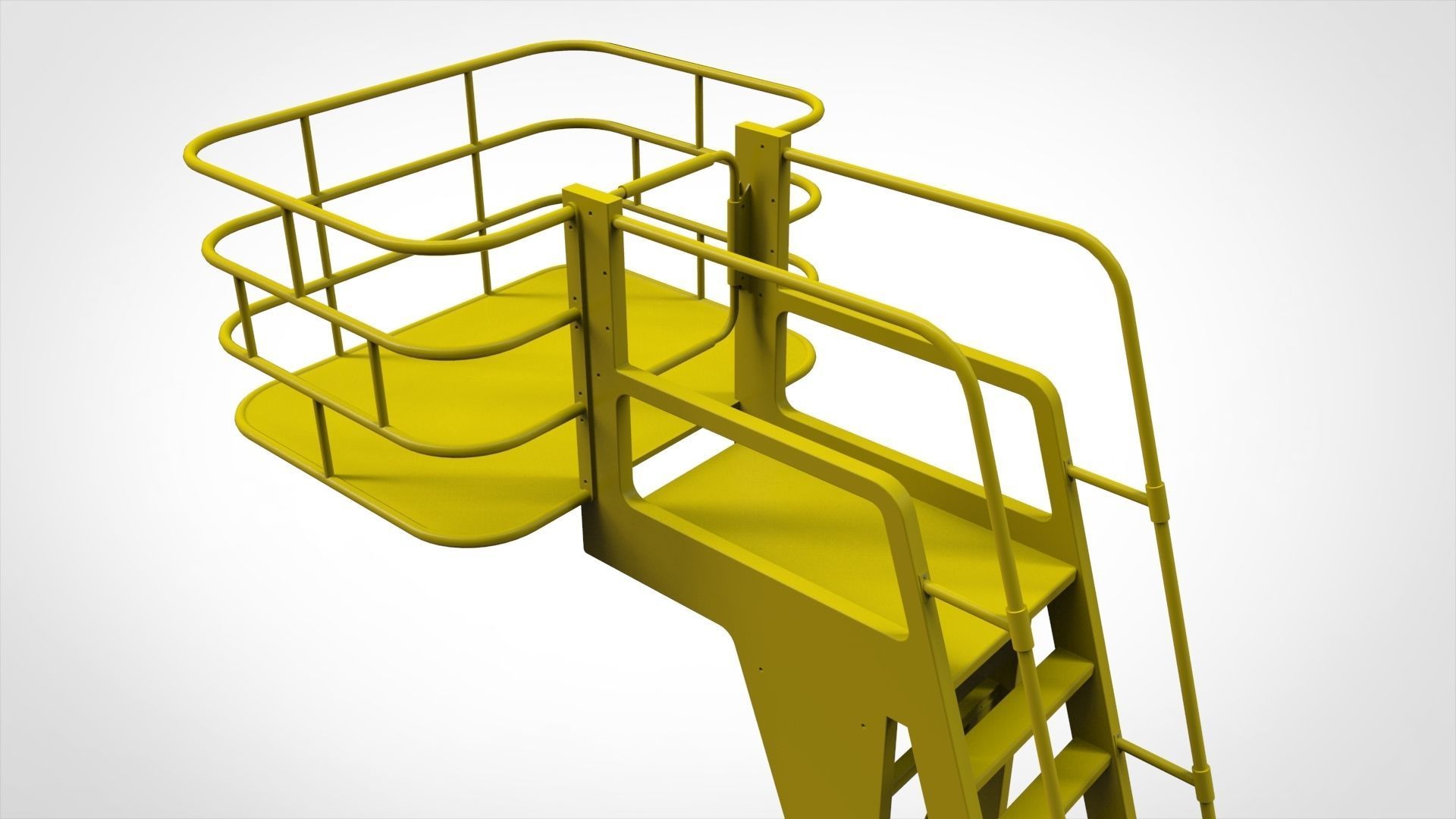 sci-fi stairs 4 3D model_19