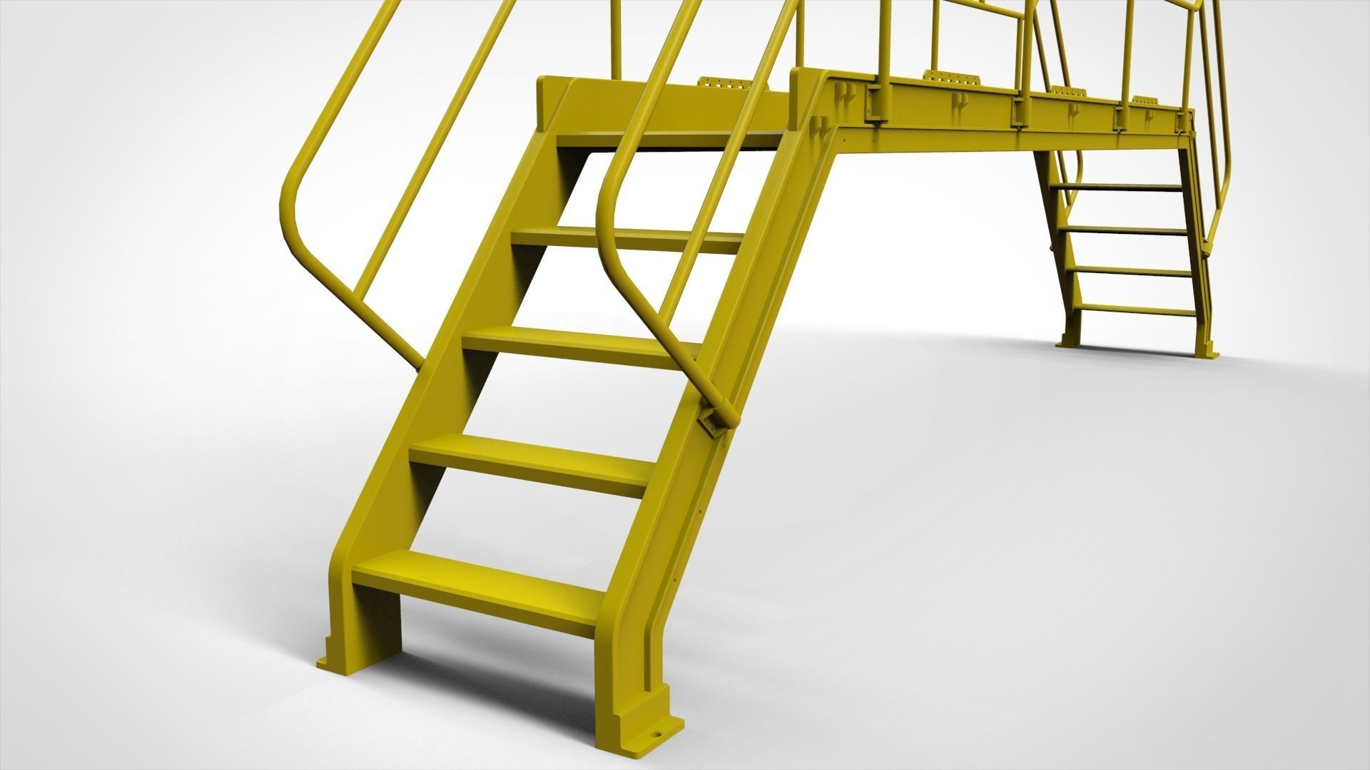 sci-fi stairs 4 3D model_27