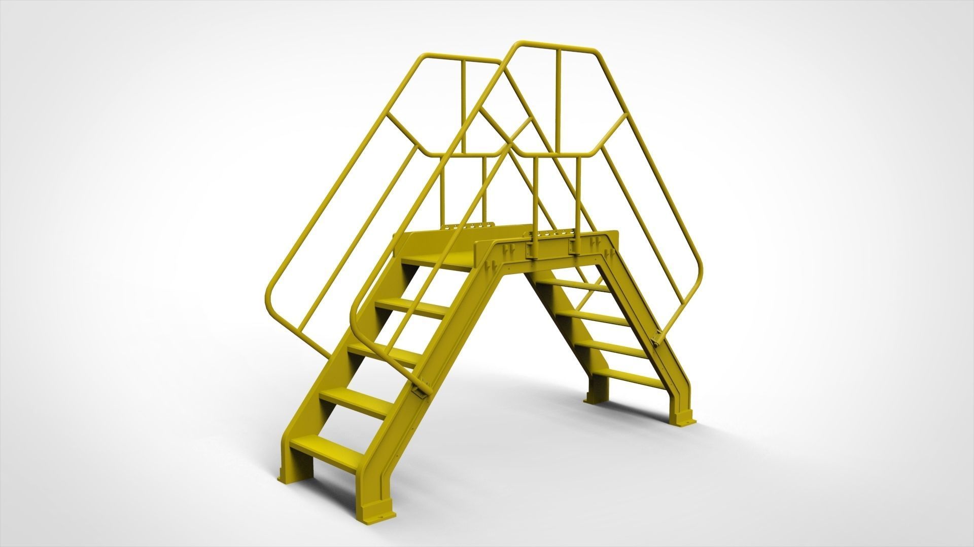 sci-fi stairs 4 3D model_22
