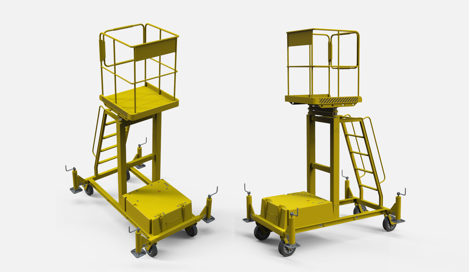 sci-fi stairs 4 3D model_5