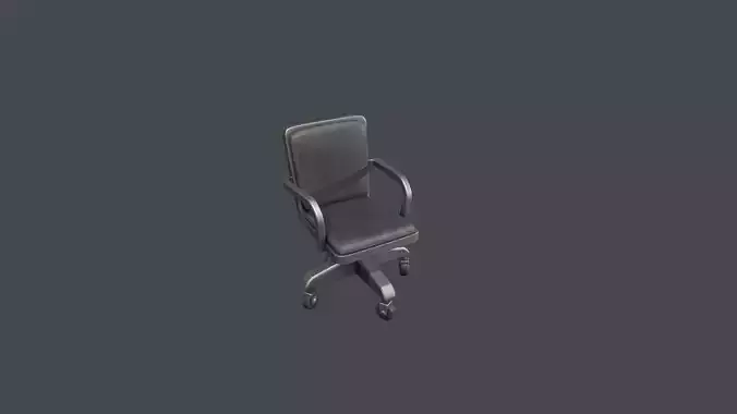 Black Leather Desk Chair