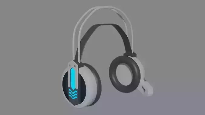 Headphone headset with light