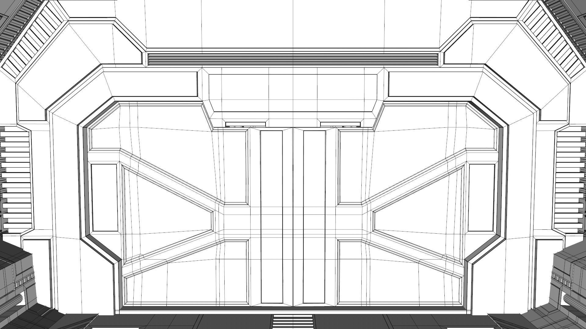 Sci Fi Corridor 3D model_18