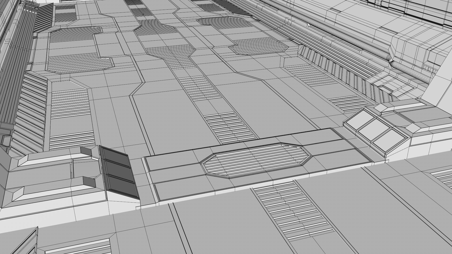 Sci Fi Corridor 3D model_14