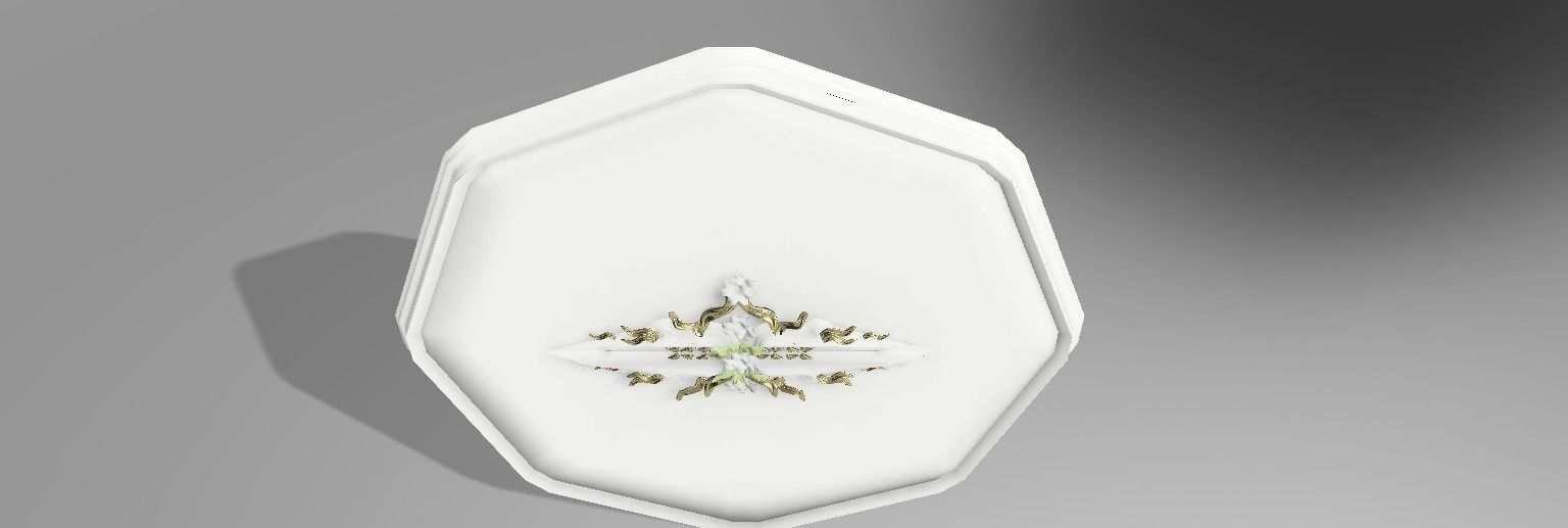 Classic molding NGon shaped LS design 3D model_4