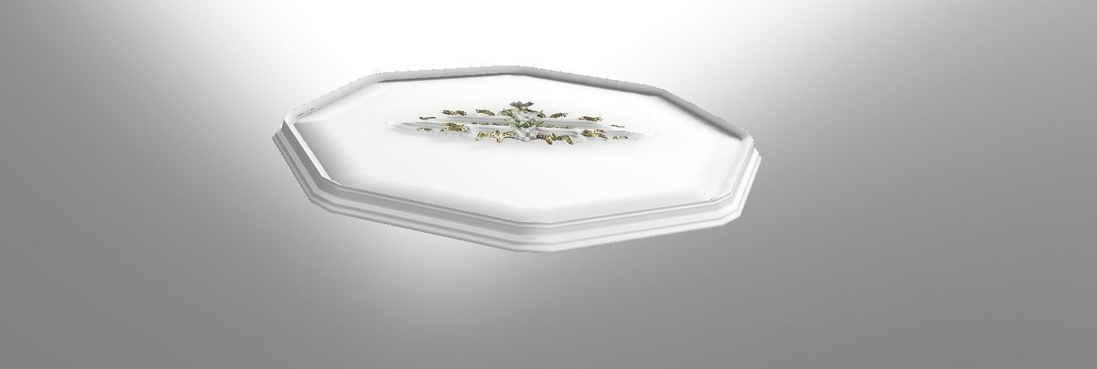 Classic molding NGon shaped LS design 3D model_5