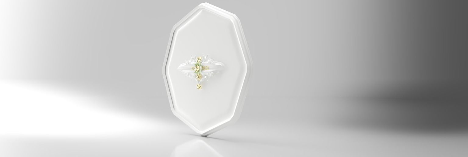 Classic molding NGon shaped LS design 3D model_11