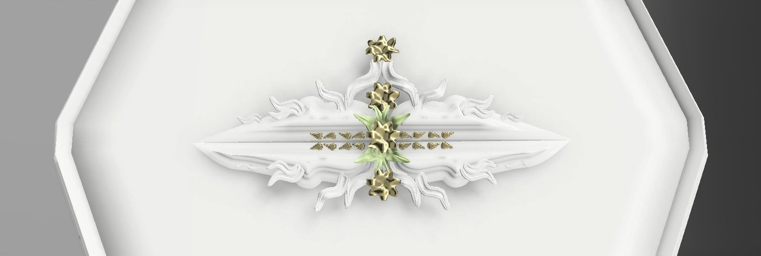 Classic molding NGon shaped LS design 3D model_1