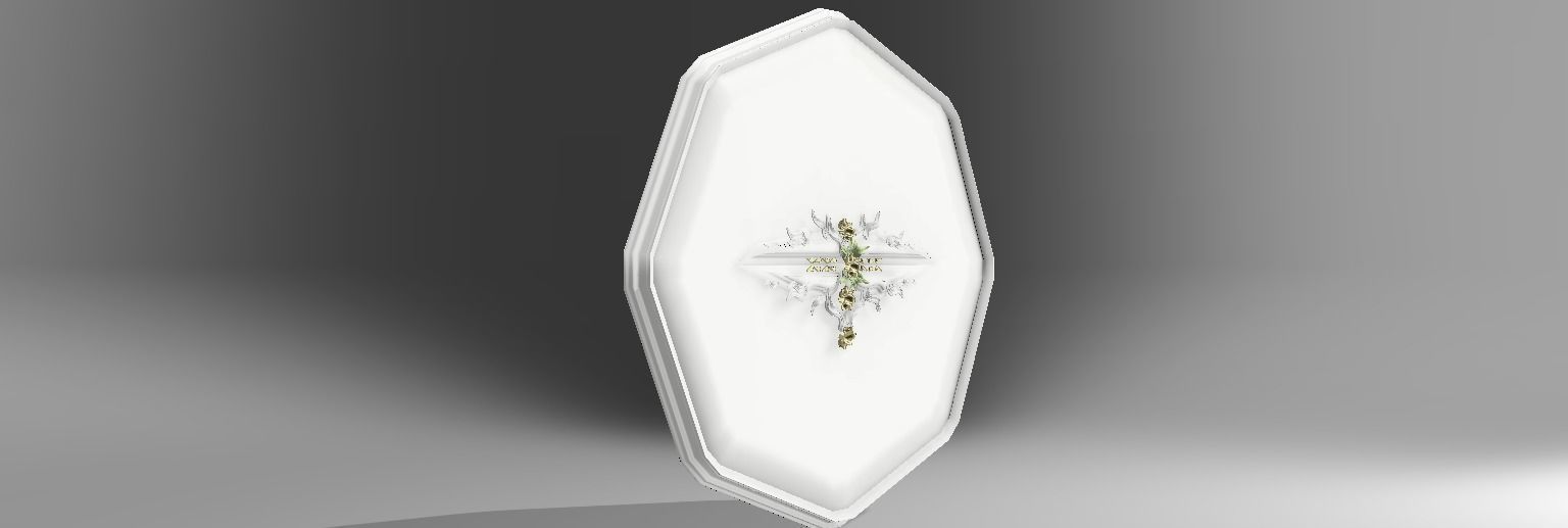 Classic molding NGon shaped LS design 3D model_10