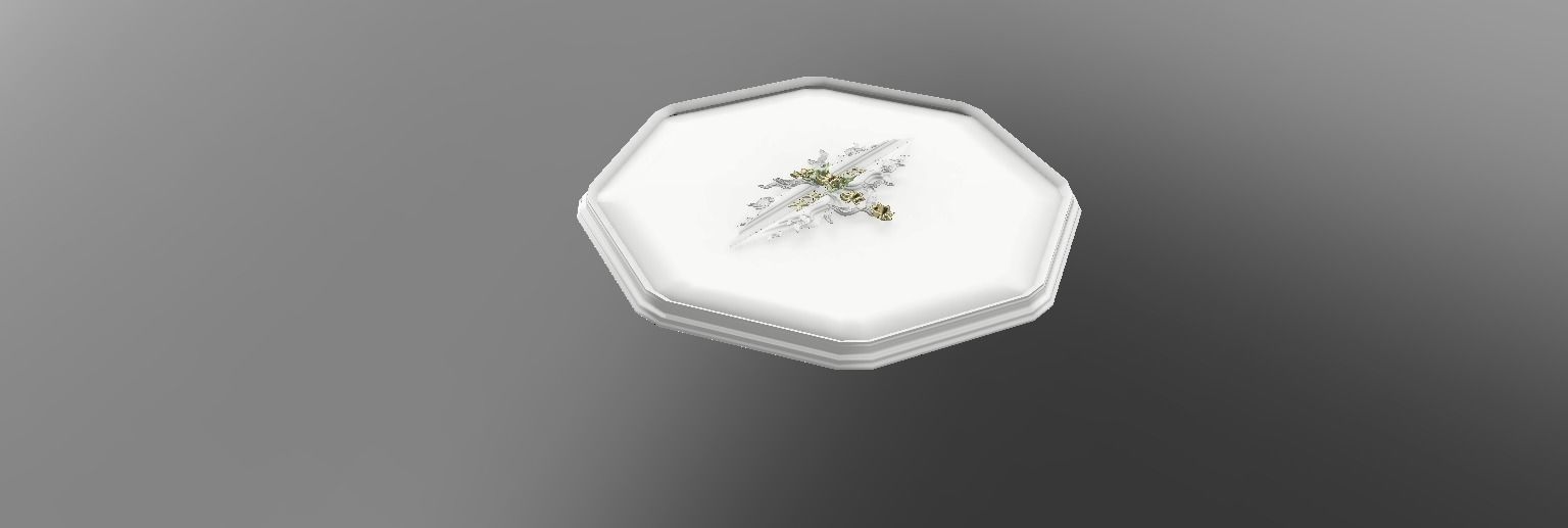 Classic molding NGon shaped LS design 3D model_3