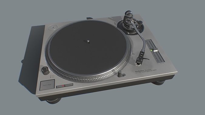 Technics SL1200 MK2 Turntable - Game Asset - Low-poly 3D model